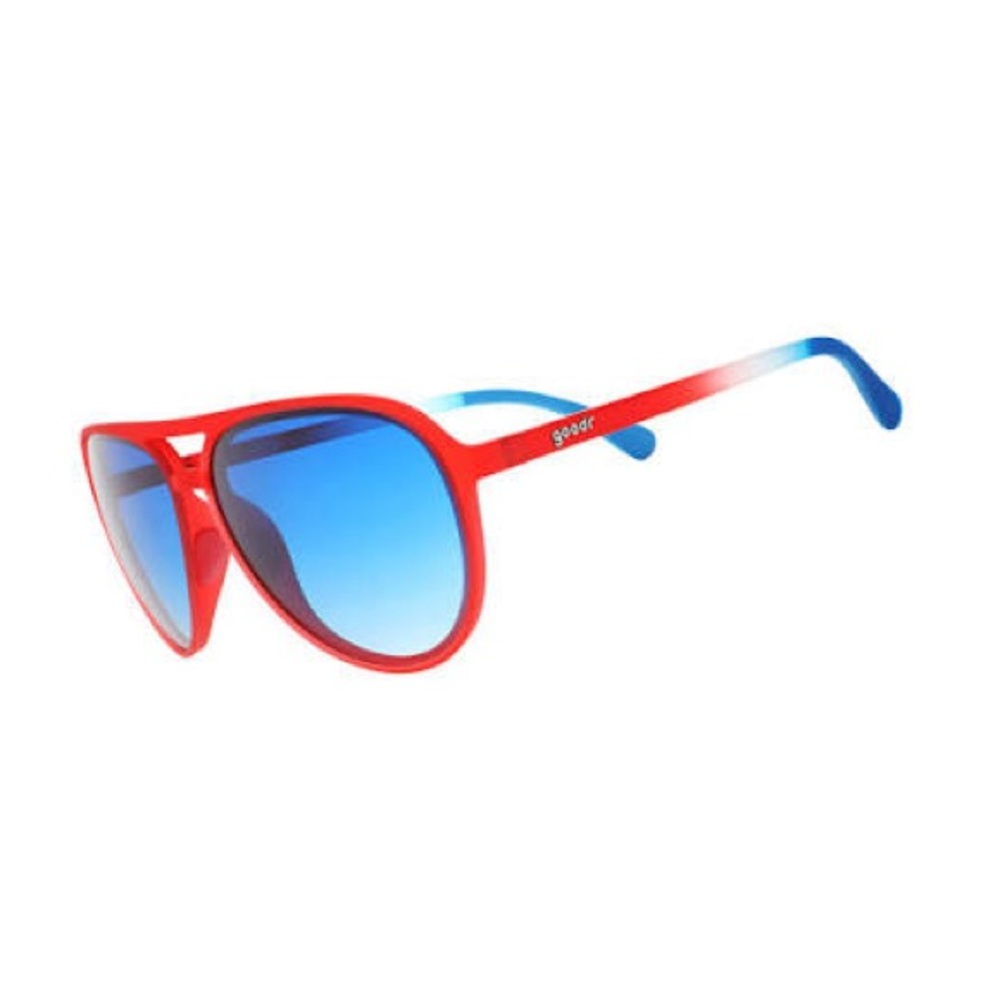 Goodr Bald Eagle BBQ Heist Red and Blue Sunglasses Limited Edition